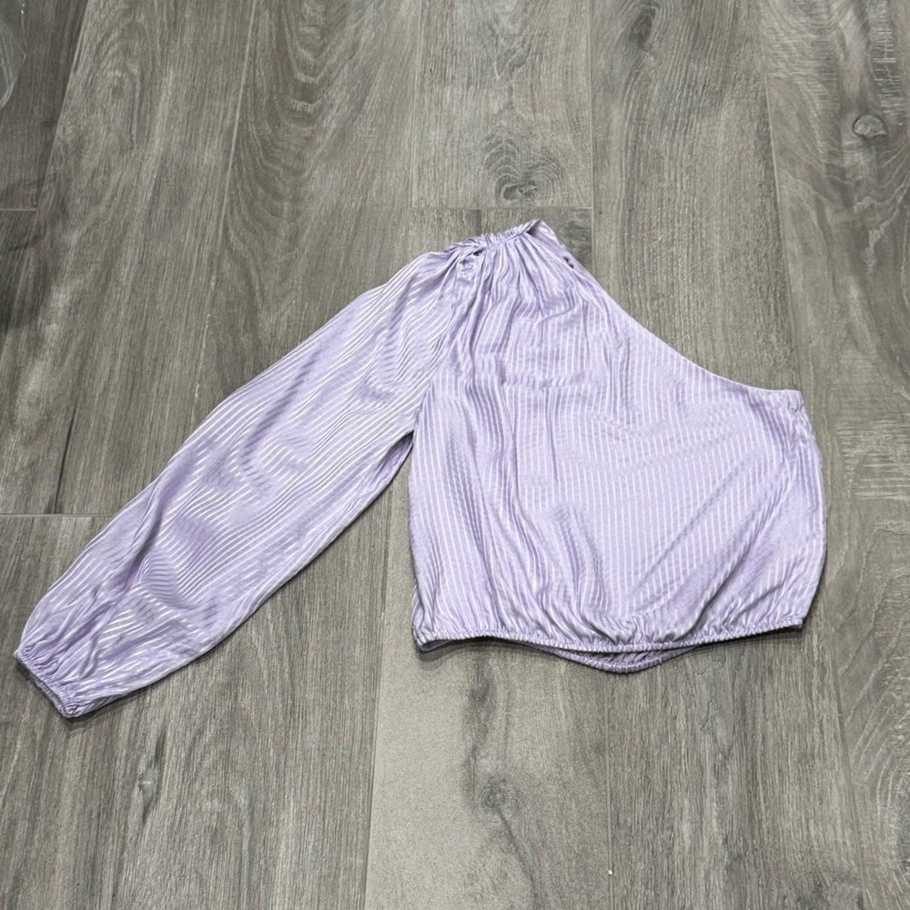 CAMI NYC Lenore lavender one shoulder top- XS